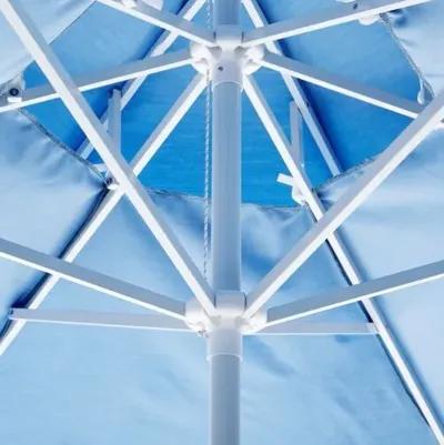 Daiana Two-Tier Patio Umbrella - Light Blue