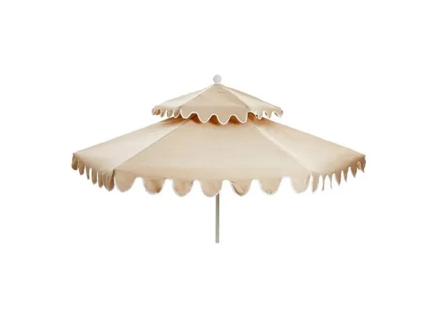 Daiana Two-Tier Patio Umbrella - Beige