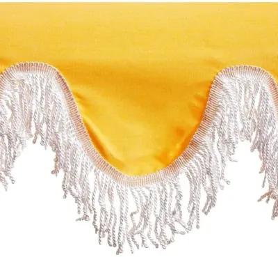 Daiana Two-Tier Fringe Patio Umbrella - Yellow