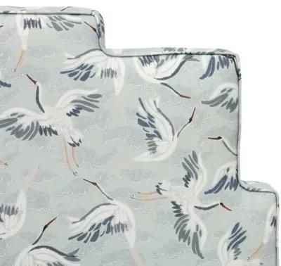 Paxton Headboard - Cranes - Blue