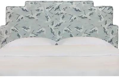 Paxton Headboard - Cranes - Blue