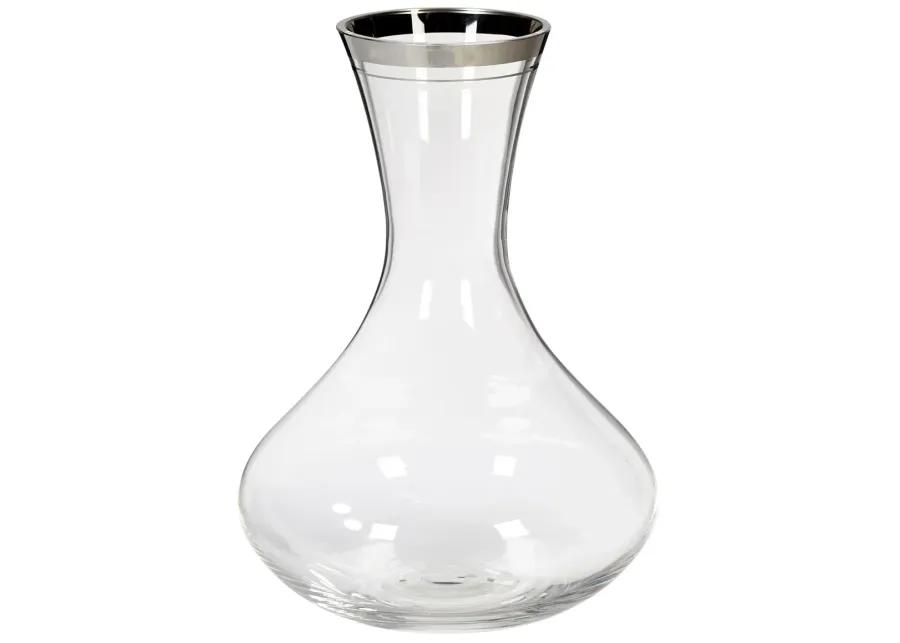 Silver Glass Wine Carafe - 2-b-Modern