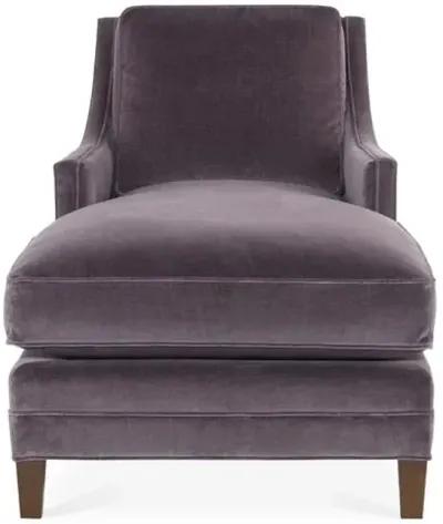 Salon Chaise - Fig Velvet - Joe Ruggiero - Purple - Purple - Comfortable, Sturdy, Stylish