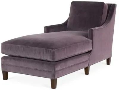 Salon Chaise - Fig Velvet - Joe Ruggiero - Purple - Purple - Comfortable, Sturdy, Stylish