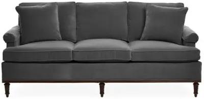 Garbo Sofa - Charcoal Velvet