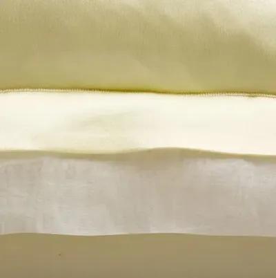 Organza Euro Sham - Lemon/White - Kumi Kookoon