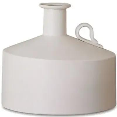 8" Squat Metro Bottle - Matte White - Global Views