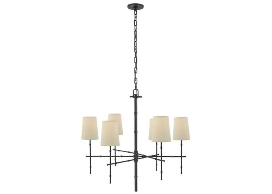 Visual Comfort - Grenol Bamboo Chandelier - Bronze - Gold