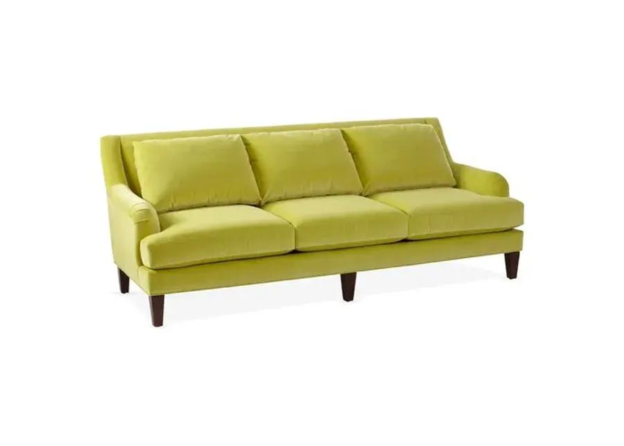 Merrimack Sofa - Chartreuse Velvet