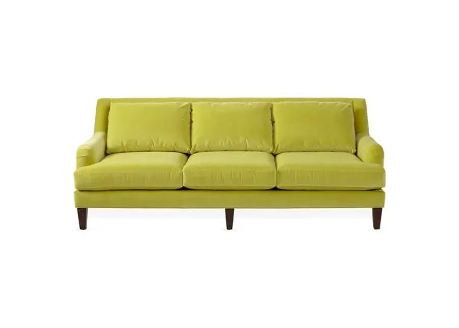 Merrimack Sofa - Chartreuse Velvet