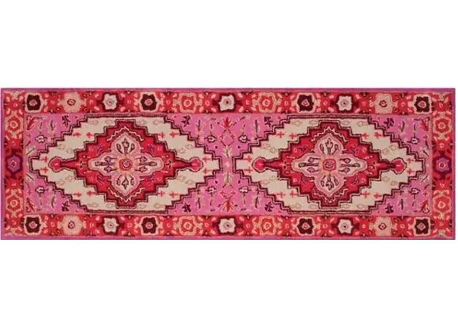 Zad Rug - Red Pink/ Ivory - Pink