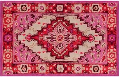 Zad Rug - Red Pink/ Ivory - Pink