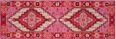 Zad Rug - Red Pink/ Ivory - Pink