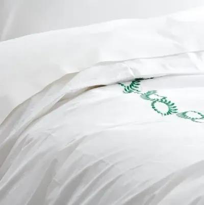 Wheat Duvet - White/Green - Hamburg House