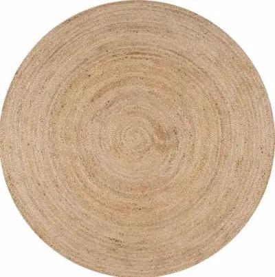 Mintaka Round Jute Rug - Natural - Beige - Beige