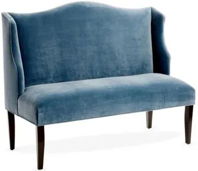 Chelsea Camelback Banquette - Handcrafted - Blue