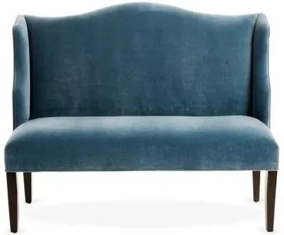 Chelsea Camelback Banquette - Handcrafted - Blue