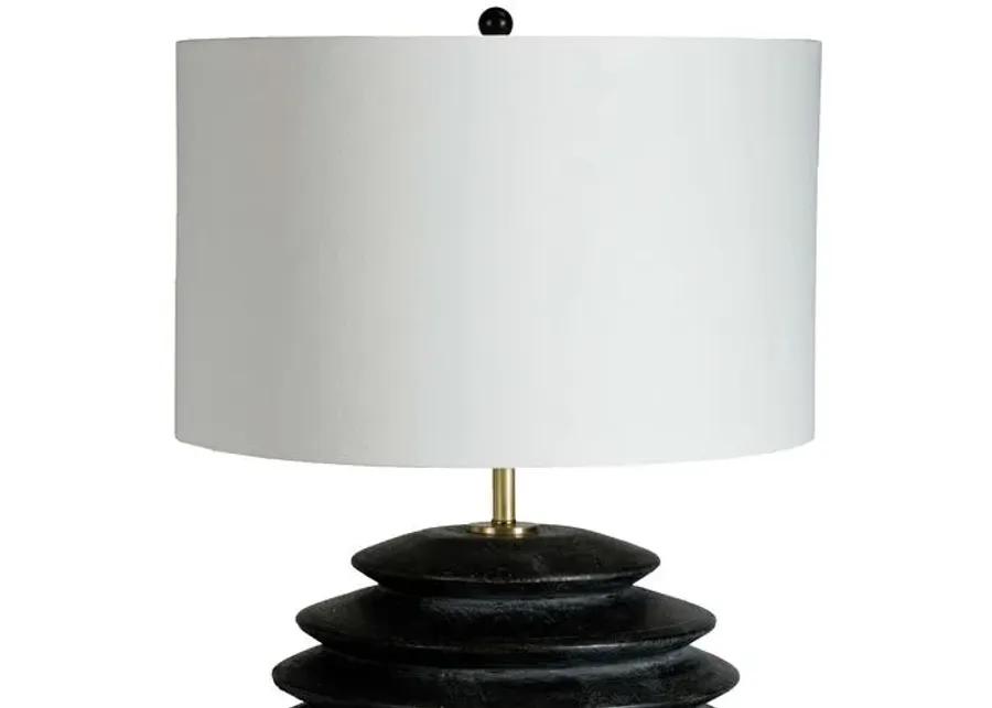 Coastal Living Accordion Round Table Lamp - Ebony - Regina Andrew