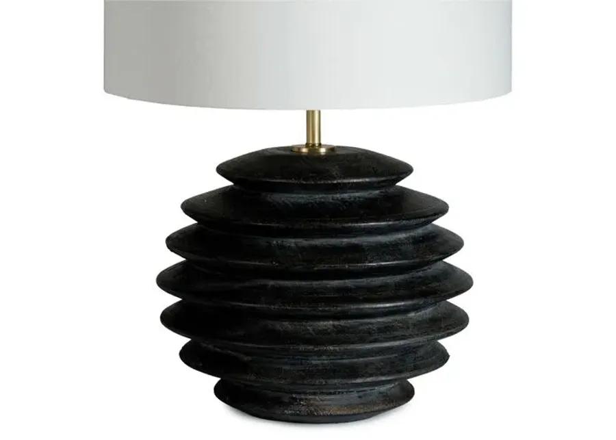 Coastal Living Accordion Round Table Lamp - Ebony - Regina Andrew