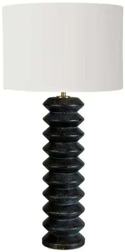 Coastal Living Accordion Table Lamp - Ebony - Regina Andrew