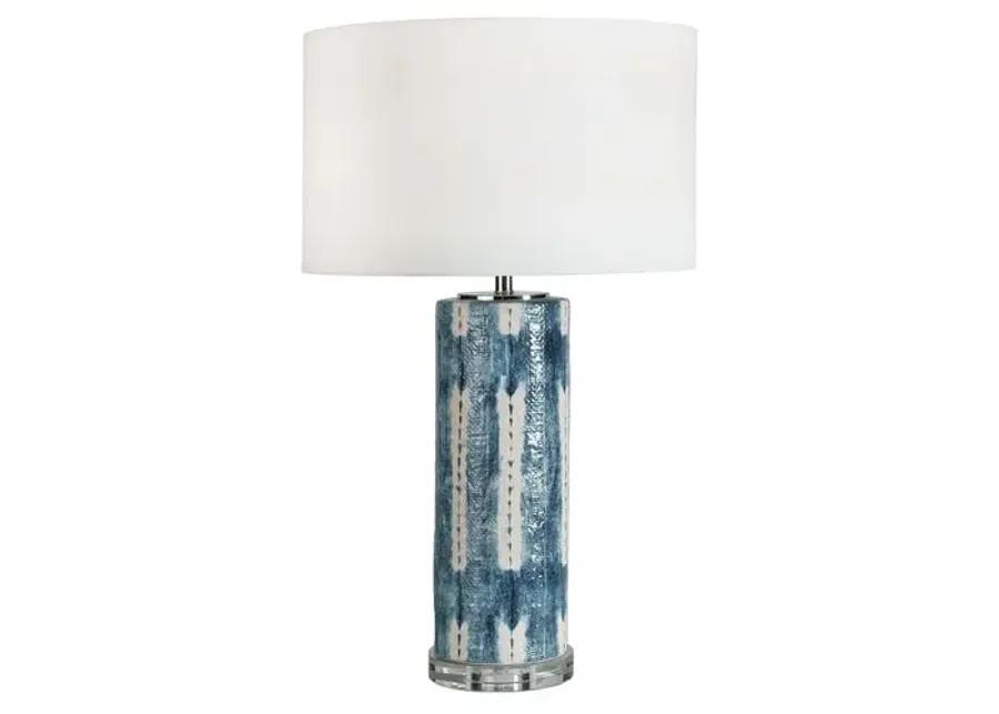 Mali Ceramic Table Lamp - Indigo - Regina Andrew