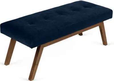 Bleeker Bench - Velvet - Kim Salmela - Handcrafted - Blue