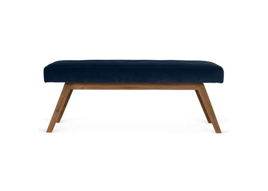 Bleeker Bench - Velvet - Kim Salmela - Handcrafted - Blue