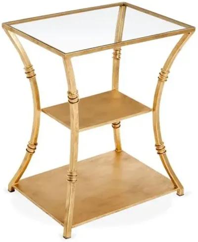 Silas Side Table - Antiqued Gold