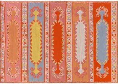 Jess Outdoor Rug - Coral - Orange - Orange