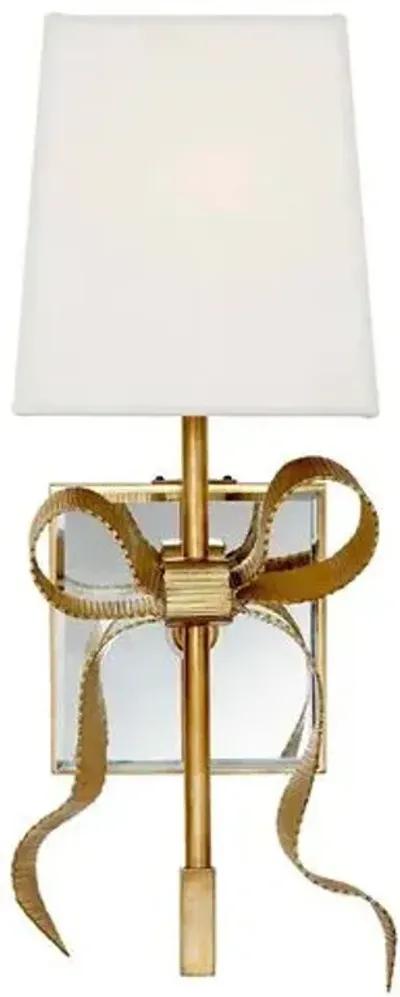 Visual Comfort - Ellery Bow Small Sconce - Gold