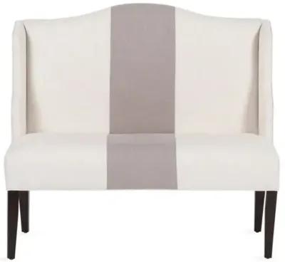 Chelsea Camelback Banquette - Handcrafted - Beige