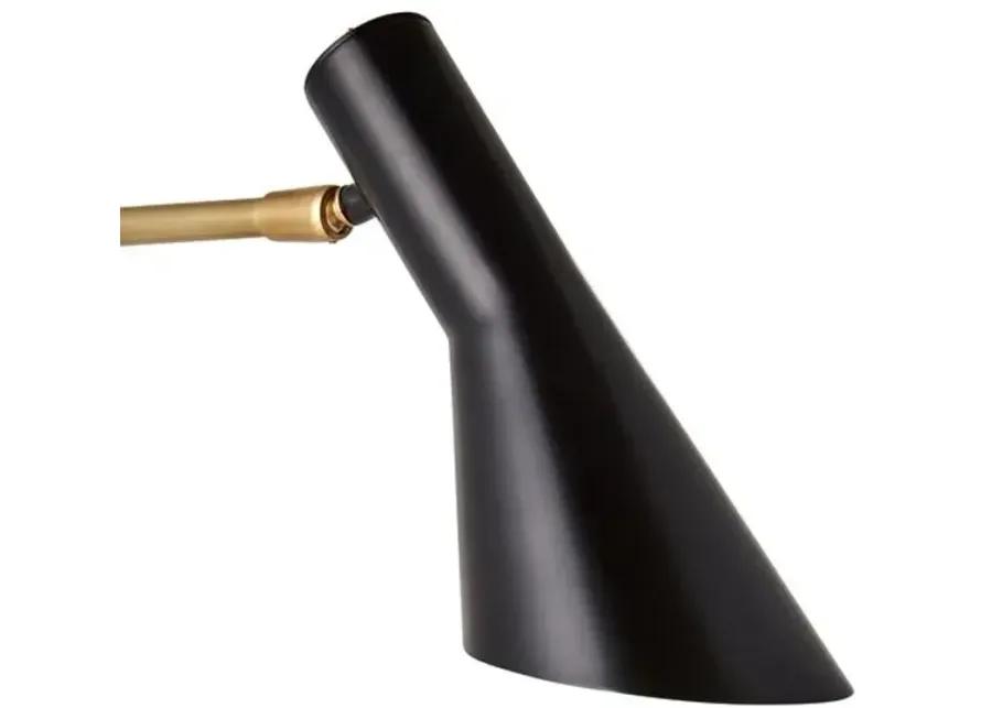 Penelope Floor Lamp - Brass/Black