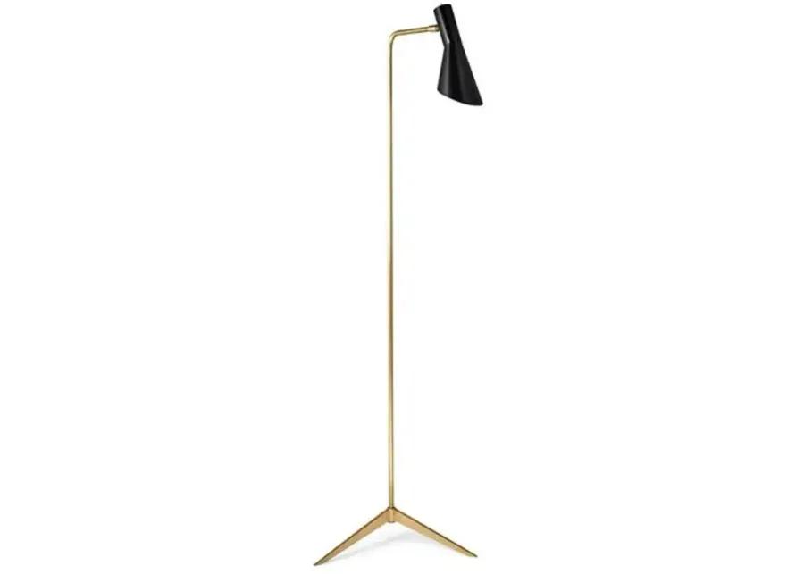 Penelope Floor Lamp - Brass/Black