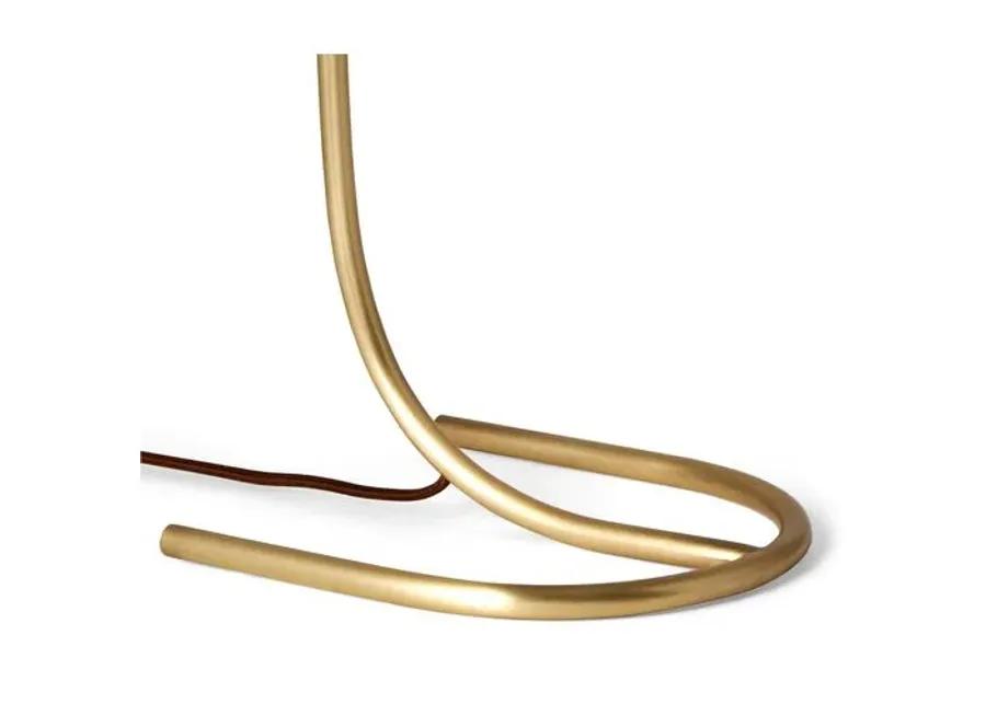 Penelope Task Lamp - Brass/White - Gold