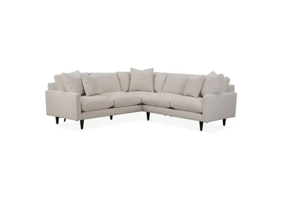 Onslow Crypton Sectional - Ivory - Handcrafted