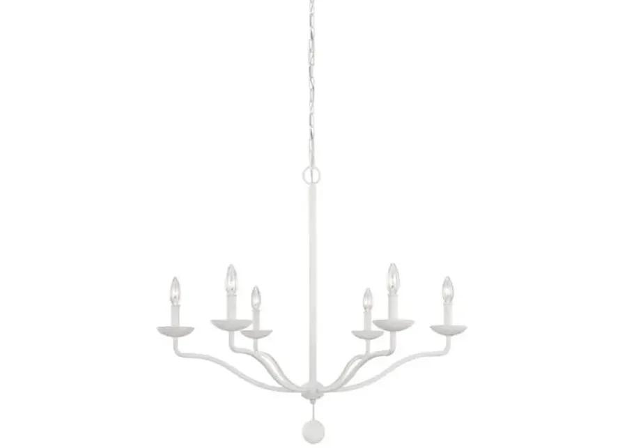 Visual Comfort - Annie 6-Light Chandelier - Plaster White