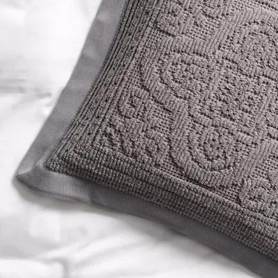 Medallion Sham - Charcoal - Belle Epoque - Gray