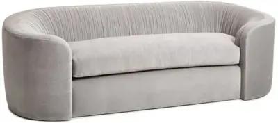 Clio Velvet Ruched Sofa