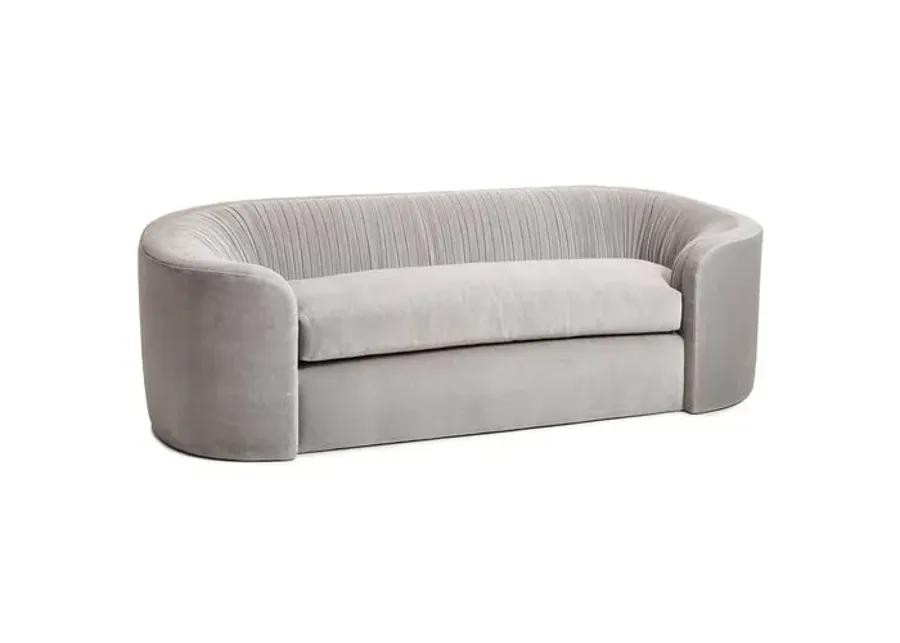 Clio Velvet Ruched Sofa