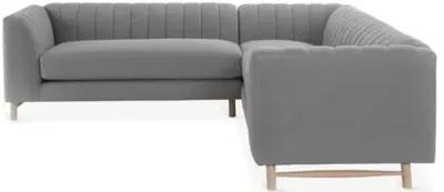 Alden Linen Sectional - Gray