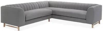 Alden Linen Sectional - Gray