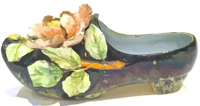 Majolica Shoe Vase - Vermilion Designs - Green