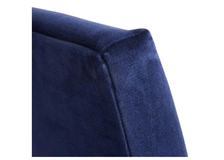 Monroe Side Chair - Lapis Velvet - Blue