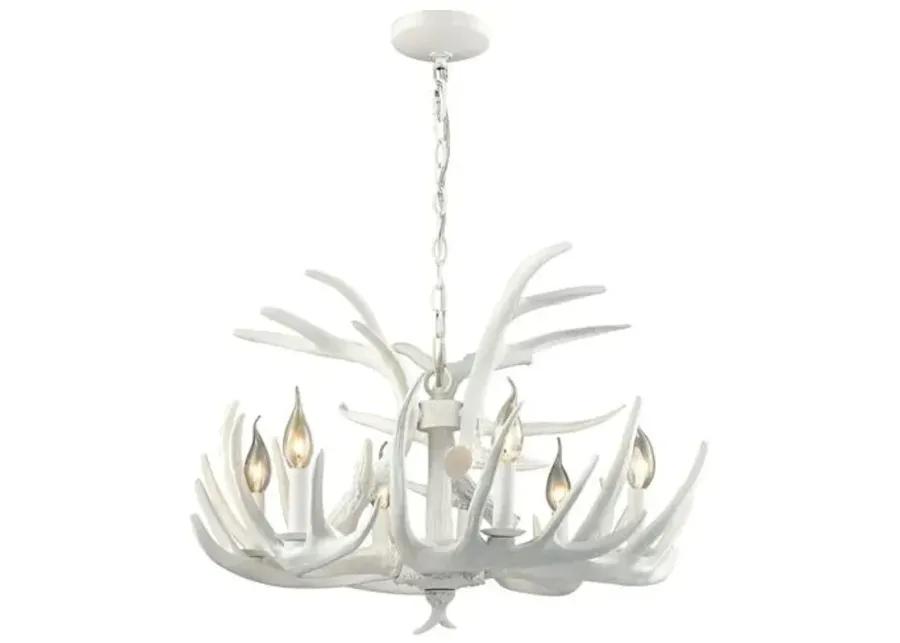 Big Sky 6-Light Chandelier - White