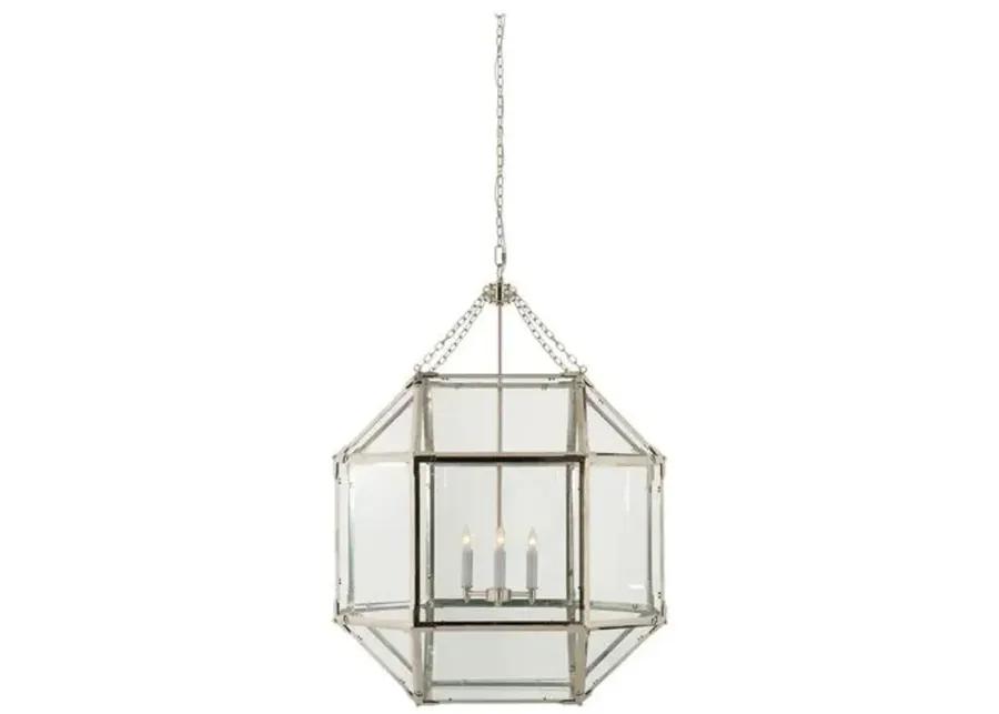 Visual Comfort - Morris Lantern - Nickel/Clear - Silver