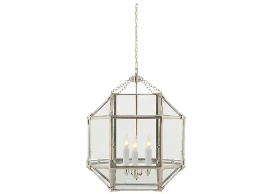 Visual Comfort - Morris Lantern - Nickel/Clear - Silver