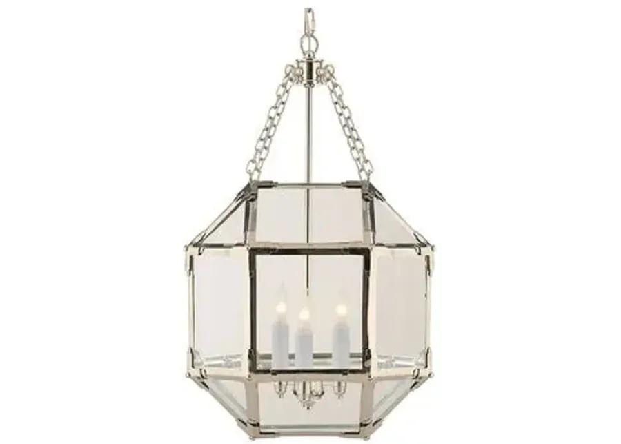 Visual Comfort - Morris Lantern - Nickel/Clear - Silver