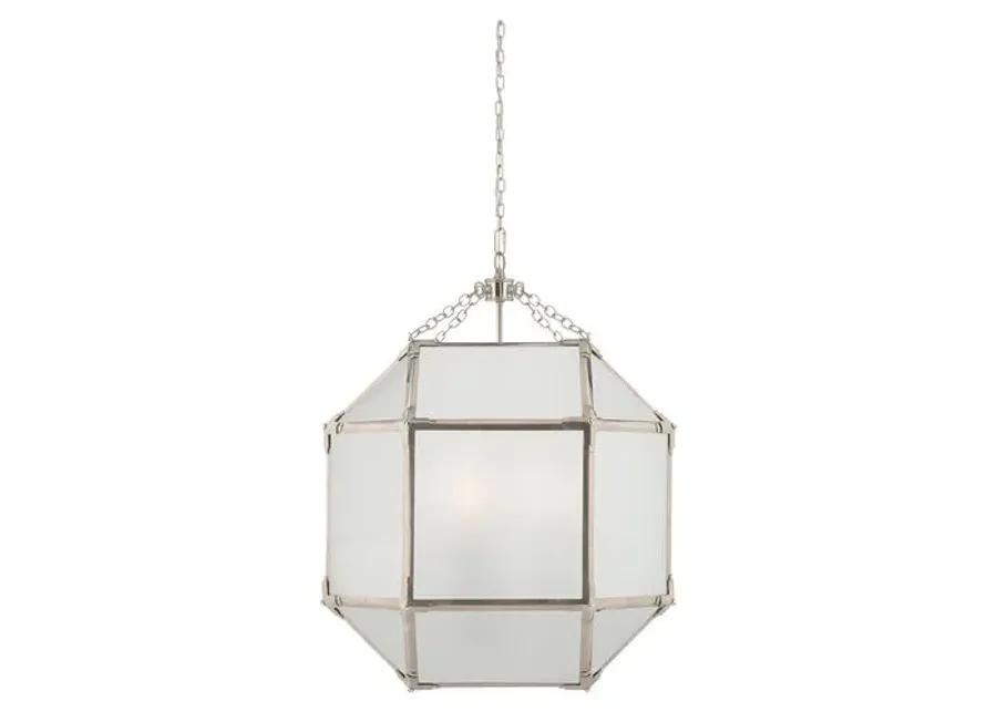 Visual Comfort - Morris Lantern - Nickel/Frosted - Silver