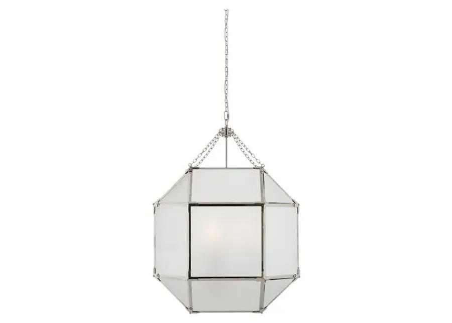 Visual Comfort - Morris Lantern - Nickel/Frosted - Silver