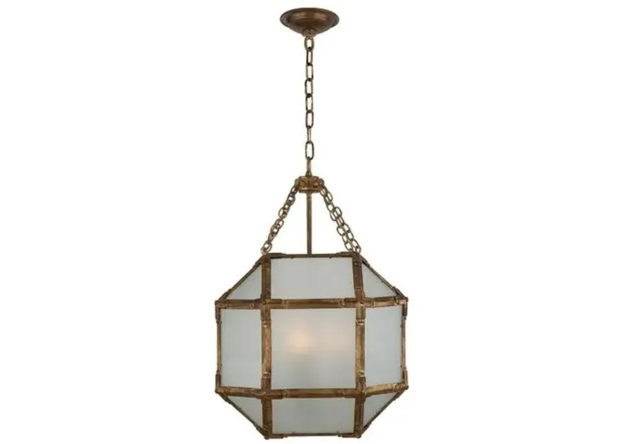 Visual Comfort - Morris Lantern - Antiqued Gold/Frosted